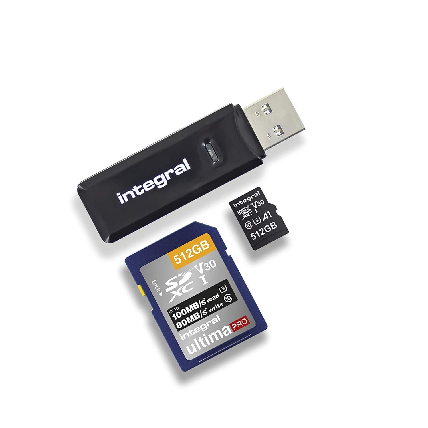 LINDY 43185 Lecteur de carte mémoire externe microSD, SD, USB-C® USB 3.2  (Gen 1) blanc - Conrad Electronic France