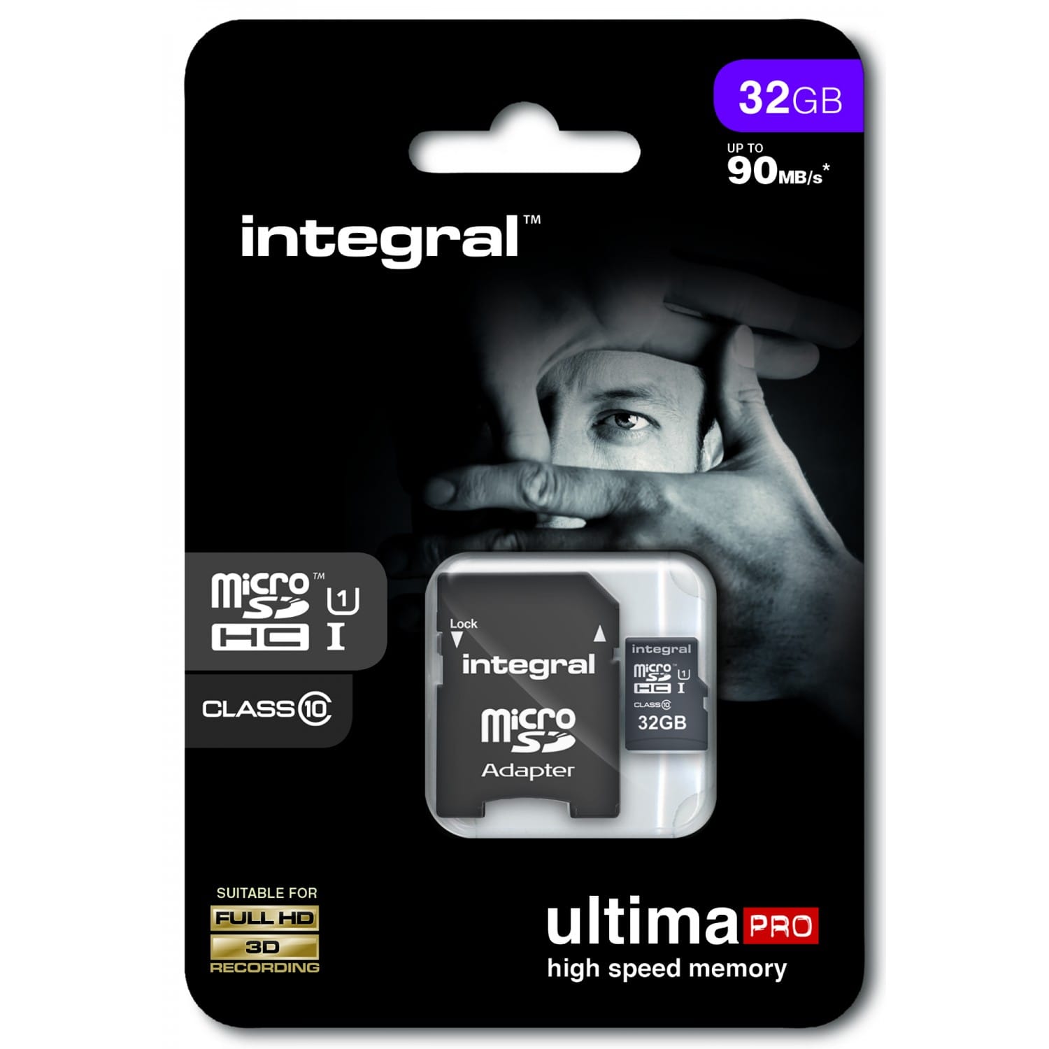 Carte mémoire microSD HC 32 GB + Adaptateur SD, Classe 10