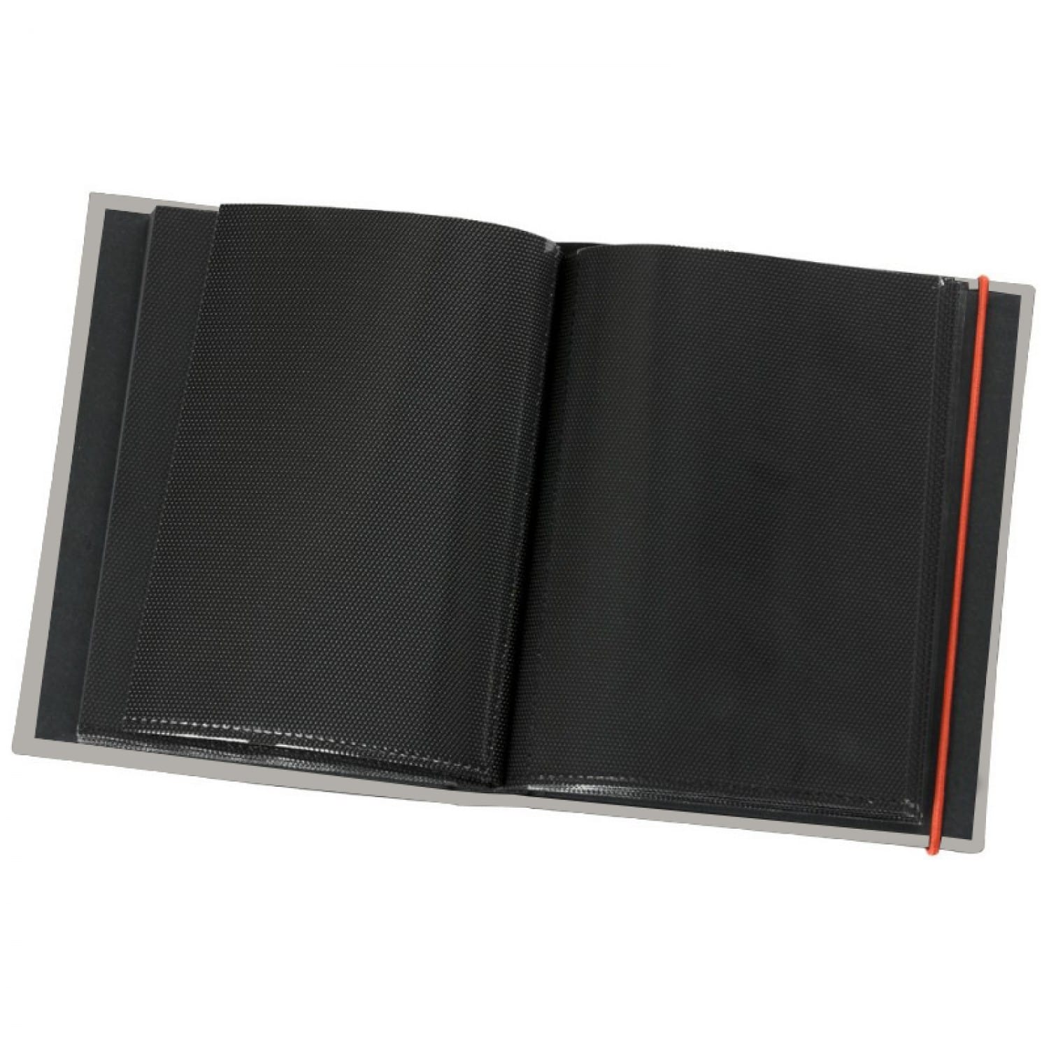 Album photo PANODIA pochettes avec mémo LINEA - 150 pages blanches - 300  photos - Couverture Noire 24x25cm + fenêtre