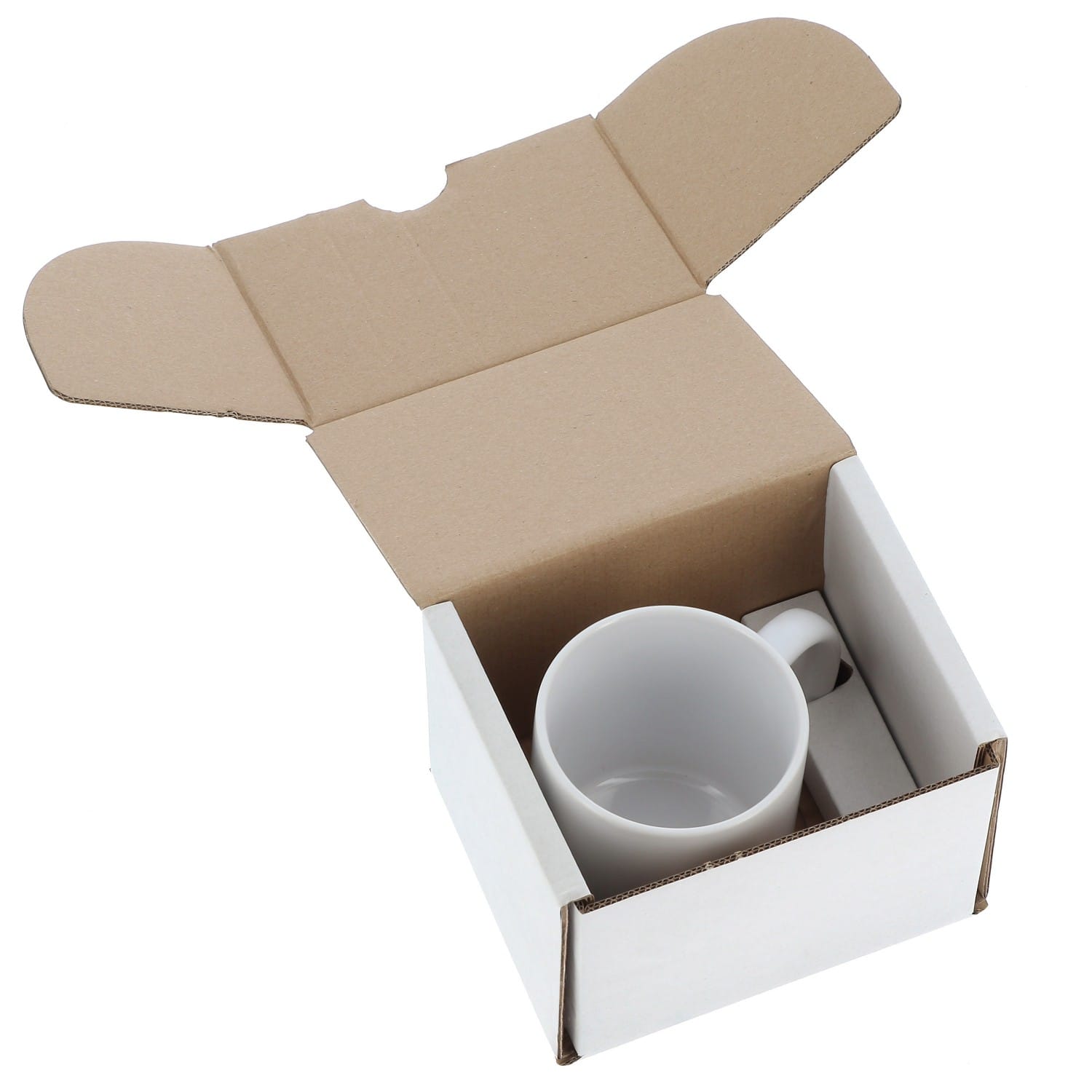 Emballage - Boîte blanche carton pour Mug 330ml (11oz), boule à neige,  boule de Noël, et pour livraison en magasin