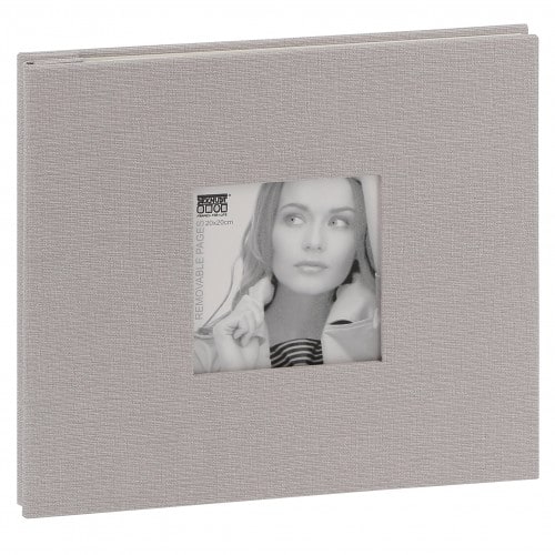 PANODIA - Album photo traditionnel GREENEARTH - 100 pages kraft + feuillets  cristal - 400 photos - Couverture Rouge 30x30cm