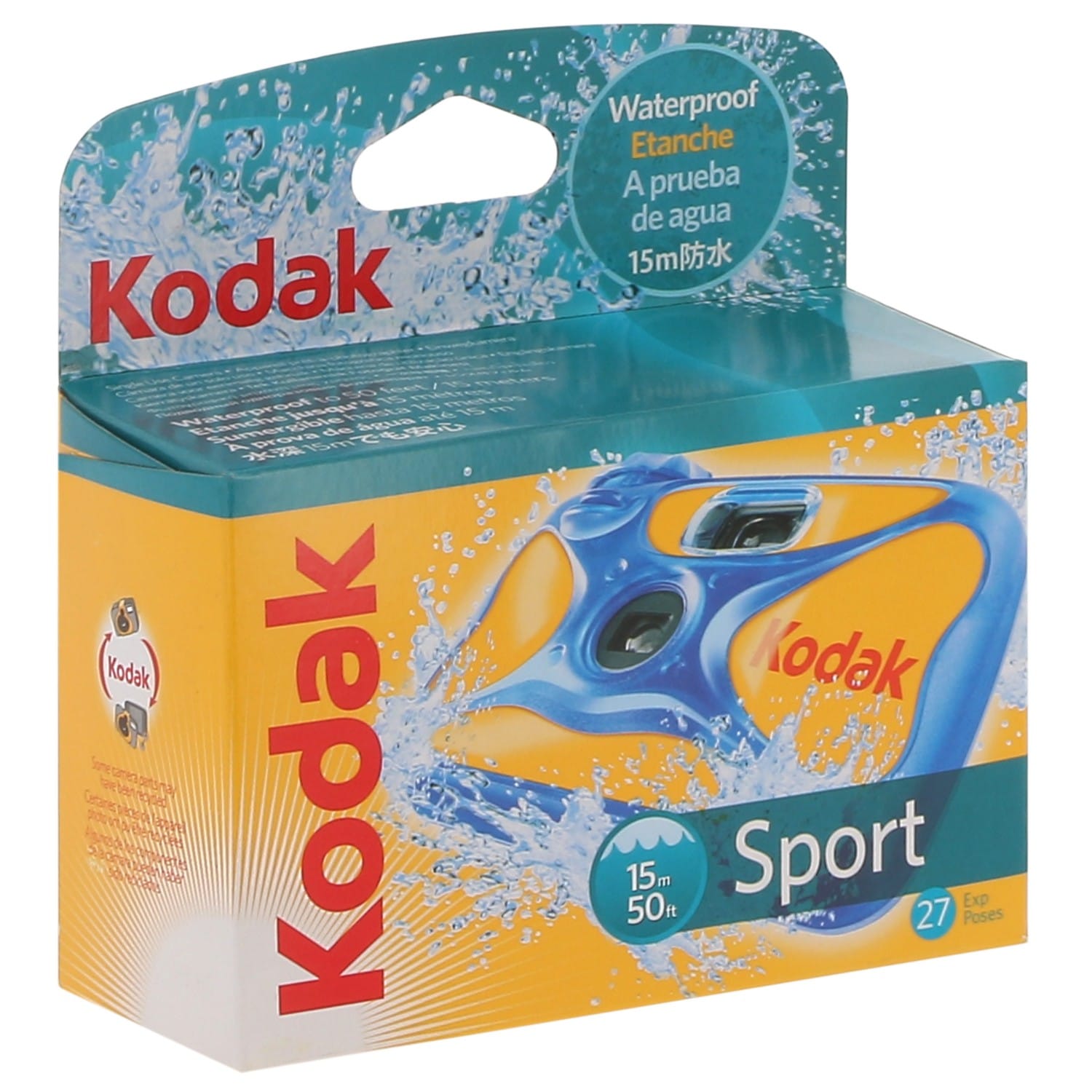 Kodak Waterproof Appareil photo jetable 27 pose Expiré en 2001 (Réf#P-609)