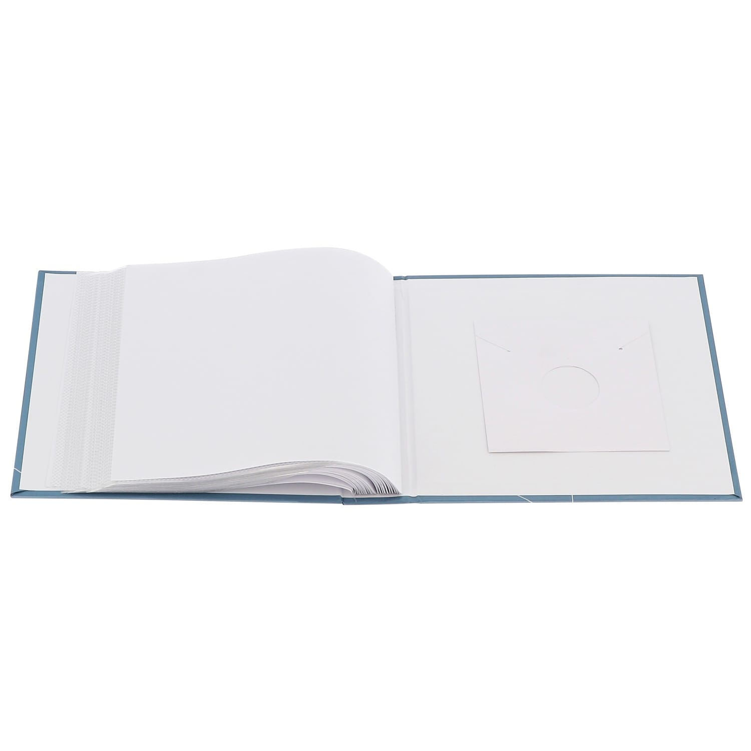 Album photo HAMA pochettes avec mémo Naissance TIM - 100 pages blanches -  200 photos - Couverture Bleue 22,5x22cm + fenêtre