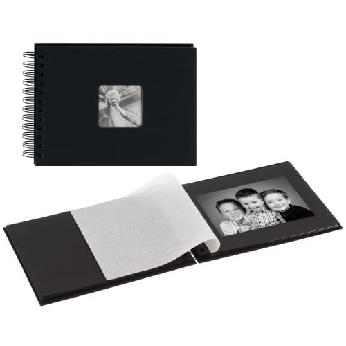 Album photo traditionnel 60 pages 34,2x23,2cm Panodia Modela Noir
