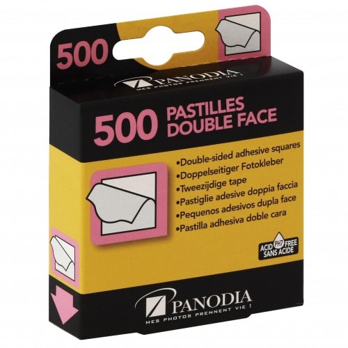 Pastille adhésive double face Permanent / Repositionnable 10mm
