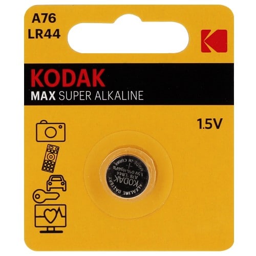 KODAK MAX Piles bouton Alcalines AG13 / LR44 / A76 / 357 (1,5V) B10