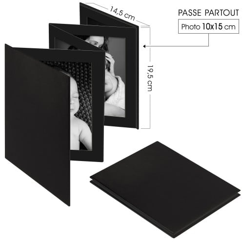 Mini album HAMA pochettes sans mémo NEW YORK CITY MINIMAX - 100 pages  noires - 100 photos - Couverture Noire 13x16.5cm