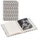 pochettes sans mémo La Fleur - 40 pages blanches - 40 photos - Couverture Blanche 13x16,5cm