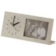 Cadre photo DEKNUDT S67TK E1 - bois + horloge - pour 1 photo 10x15cm