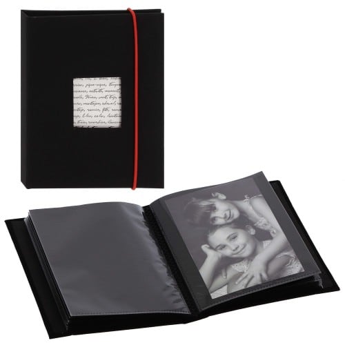 Album Photo de Scrapbooking Rouge - Album Photo Vierge Traditionnel de 60  Pages pour Coller des Photos | Grand Album-Souvenir Personnalisable pour