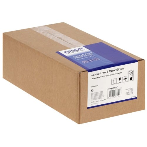 EPSON - Papier jet d'encre SureLab Pro-S brillant 254g pour D7/D700/D800/D1000 - 102mm x 65m - 2 rouleaux - BP marqué au dos