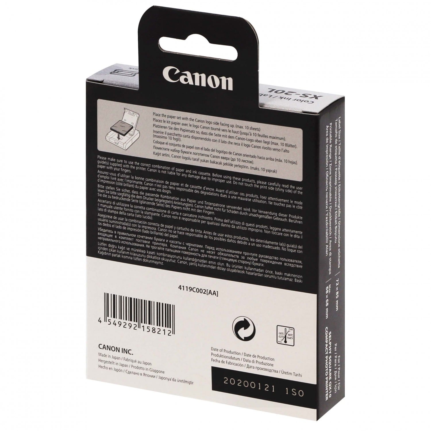 Consommable thermique CANON Kit KP-36IP pour Selphy CP - 36