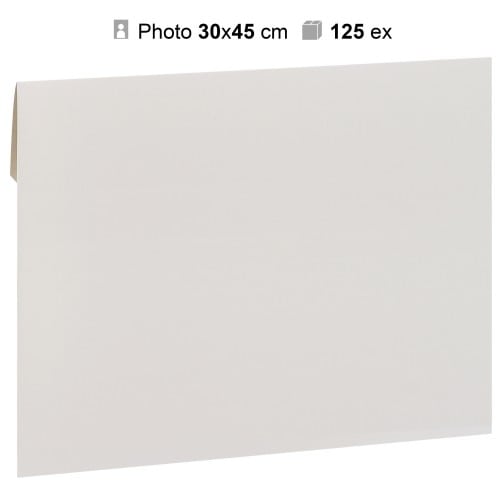 MB TECH - Pochette agrandissement 32x47cm Blanche pour photo 30x45cm - Carton de 125