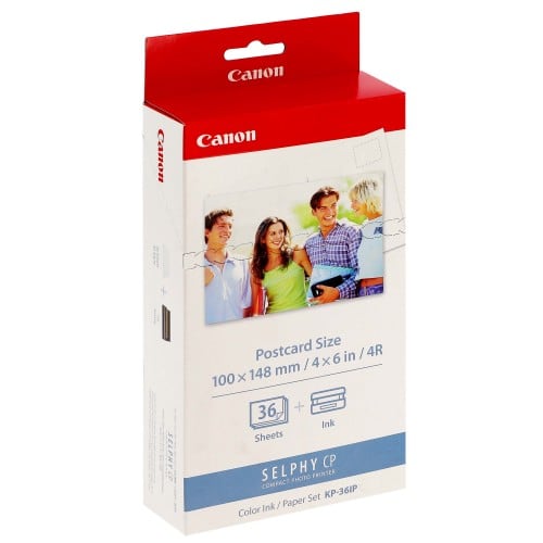 Consommable thermique CANON Kit KP-36IP pour Selphy CP - 36 Feuilles Dos  Carte Postale