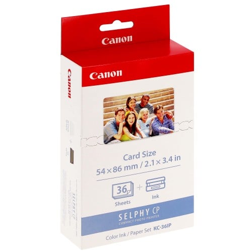 Jeu d'encre et de papier photo Canon XS-20L pour Selphy Square QX10