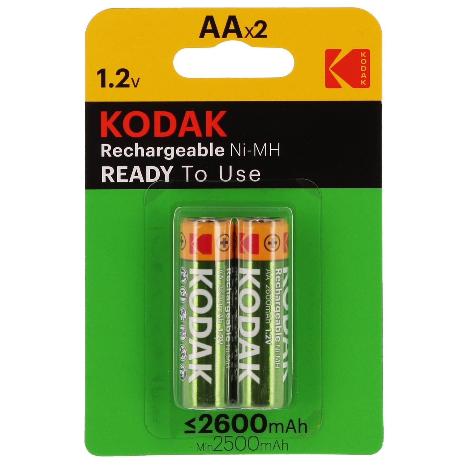 Kodak Lot 2 Piles 9 Volts - Super Ultra Résistant - 6F22 à prix pas cher