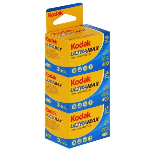 KODAK - Film couleur Ultra 400 iso 135/36P Tripack - Vendu par 10