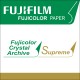 Papier argentique FUJI Crystal Archive Suprême Brillant - marqué au dos - 12,7cm x 170m - Carton de 2 rouleaux