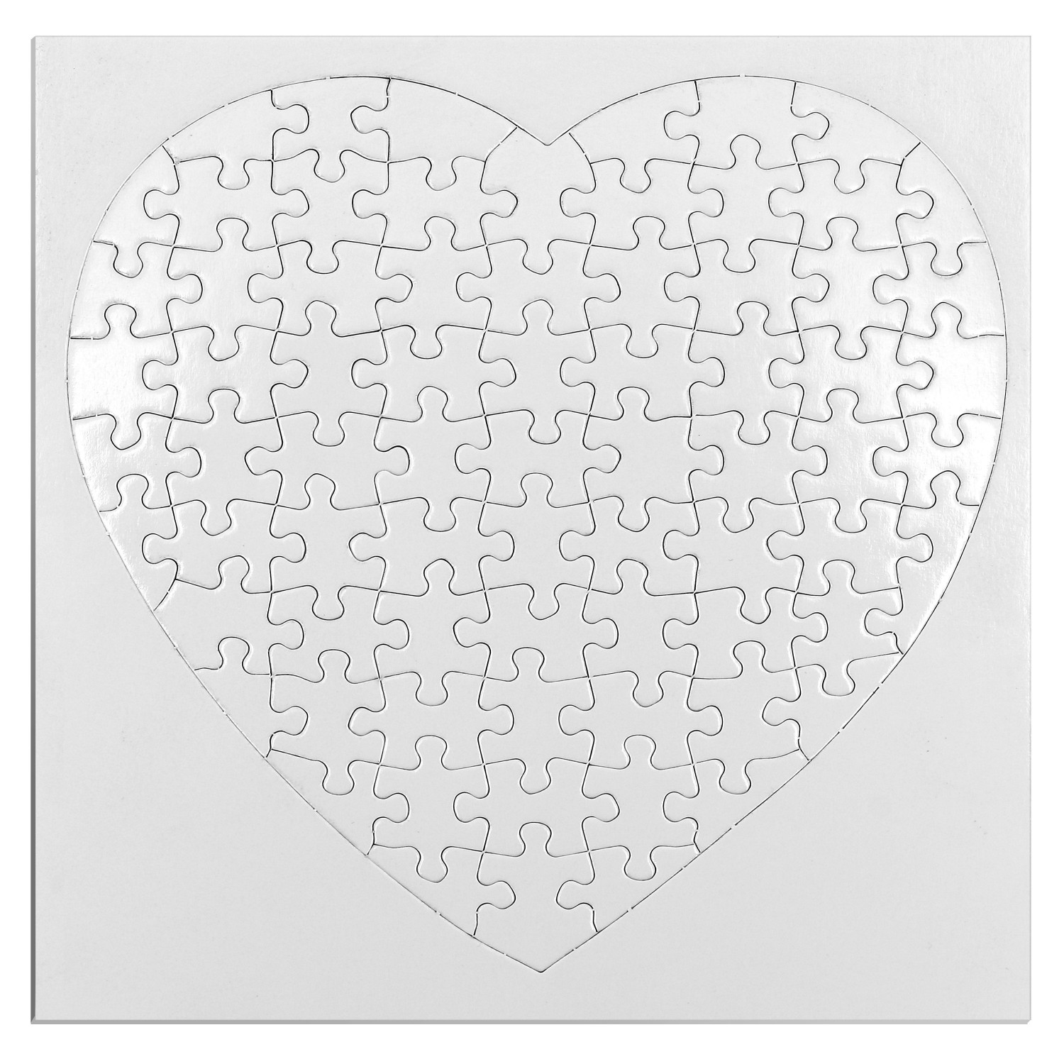 Puzzle photo cœur personnalisé Format (19 x 19 cm), 75 pièces (Pêle-Mêle)