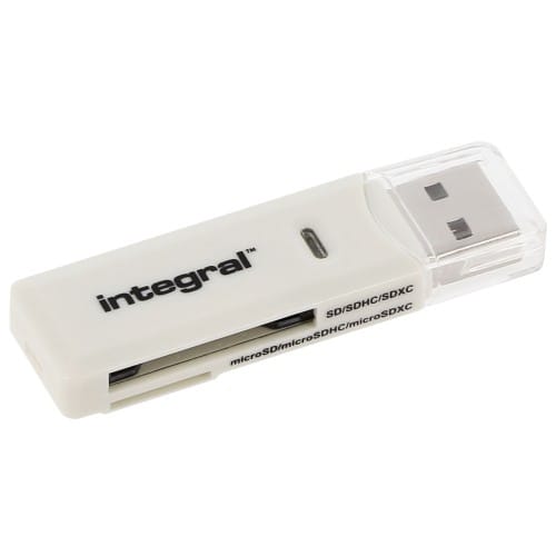 Lecteur carte mémoire INTEGRAL multi-cartes 19 formats - USB 2.0