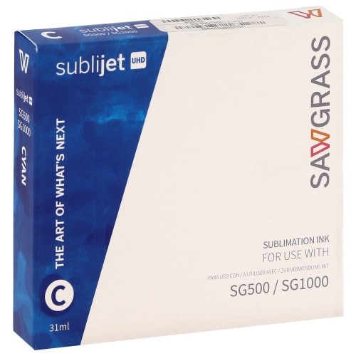 Imprimante sublimation SAWGRASS A4 Virtuoso SG500 + 2 jeux d'encre 4  couleurs Sublijet-UHD (4 x 20ml et 4 x 31ml) + Papier S-Race A4