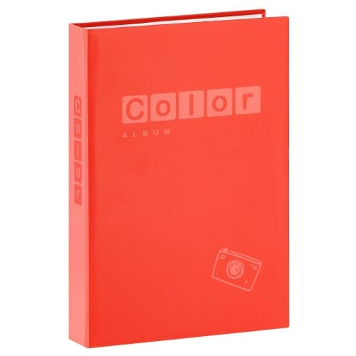 album photo à pochettes pour 100 photos 10x15 cm – album photo avec  pochette plastique – photo album, rouge, gris, bleu motif[A45]