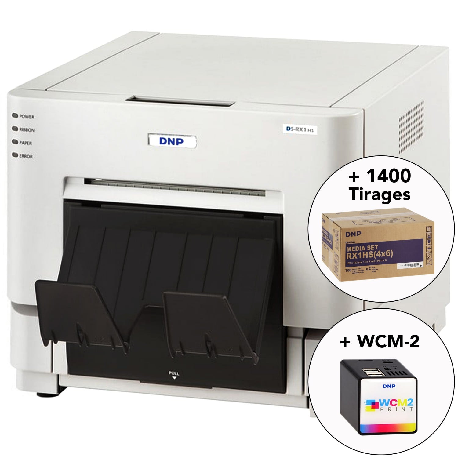 Kit imprimante thermique DNP DS-RX1 HS + Module WiFi WCM-2 + 1 carton de  consommables pour 1400 tirages (DSRX1015)