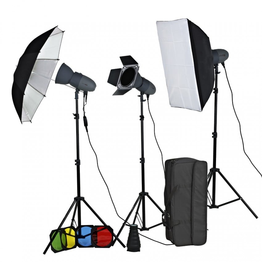 VL150PUK VISICO - Kit éclairage studio photo Flashs VL-150 PLUS