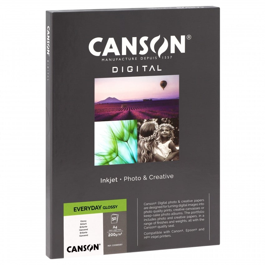 Canson Digital papier Everyday A4 brillant 200g/m² (50f)