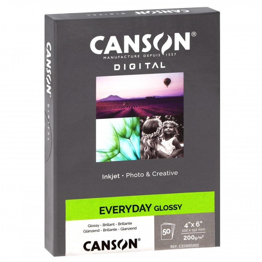 Canson Digital papier Everyday 10x15cm brillant 200g/m² (50f)