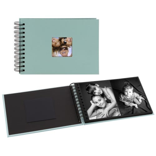 Album photo WALTHER DESIGN traditionnel Naissance MAGICAL - 50 pages  blanches + feuillets cristal - 200 photos - Couverture Taupe 28x30,5cm +  fenêtre