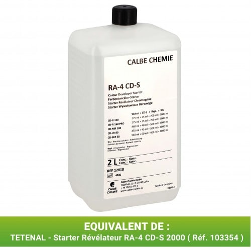 CALBE - Starter Révélateur RA-4 CD-S (2L)