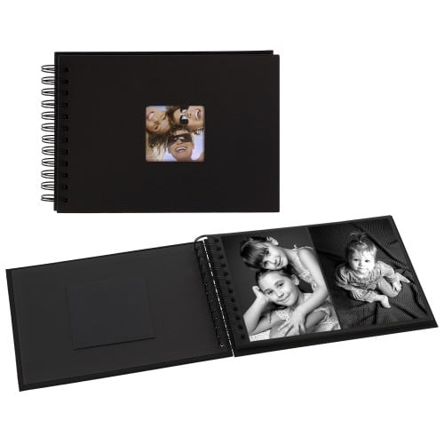 Album Photos adhésif 34x33cm 60 pages SQUARE noir