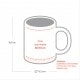 Mug céramique MB TECH 330ml (11oz) blanc - Adapté lave-vaisselle et micro-ondes - Certifié contact alimentaire - Diam. ext. 82mm