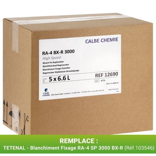 CALBE - Blanchiment Fixage BX-R 3000 (5x2L) pour KIS 15xx & 17xx