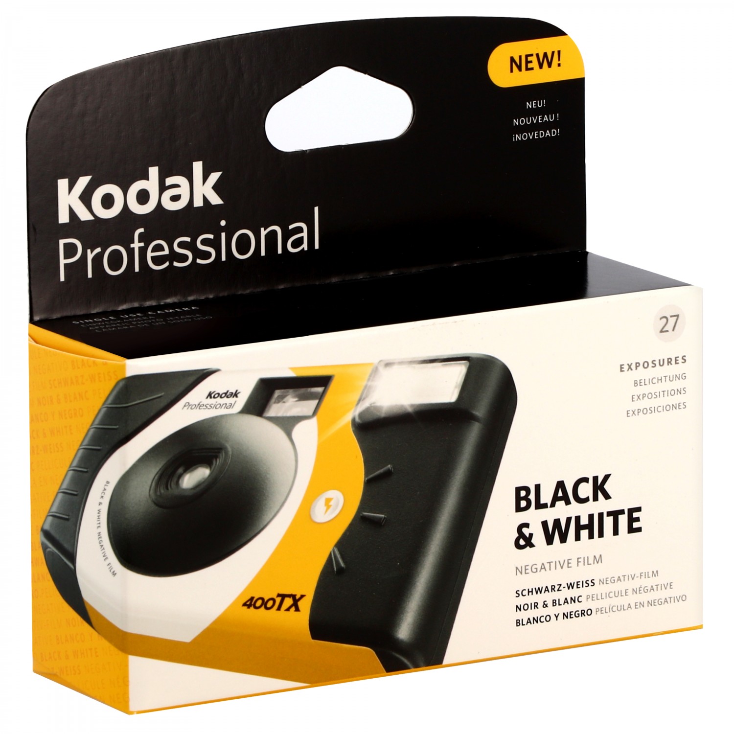 Appareil photo jetable Kodak 400TX 30 mm f 10 Noir et Blanc