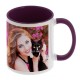 Mug blanc & violet 330ml pour sublimation (à l''unité)