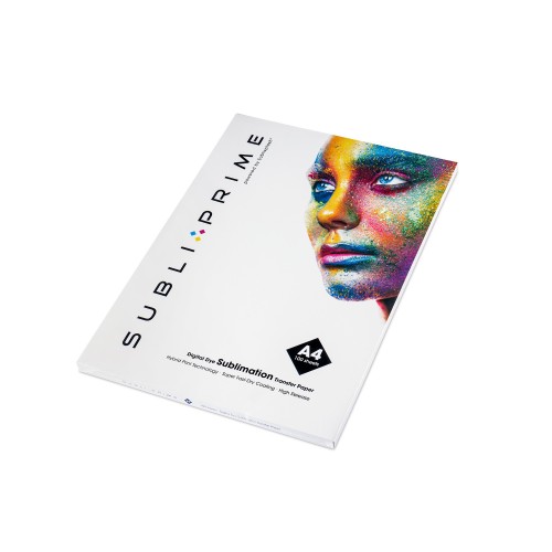 SubliPrime - Papier sublimation pour transfert - SubliPrime - Format A4 - 110g - Pack de 100 feuilles