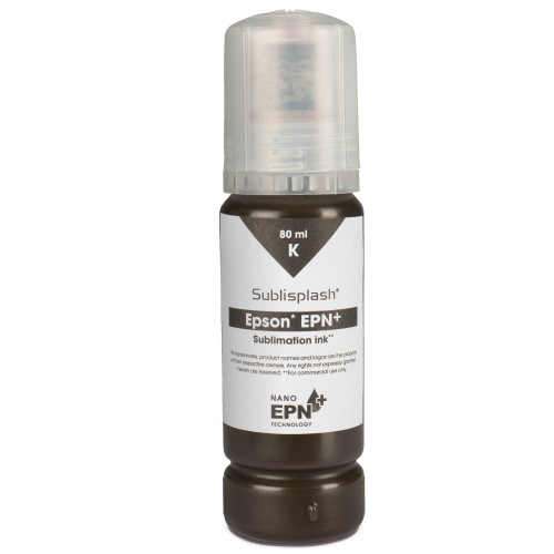 MB TECH - Encre sublimation Sublisplash EPN+ bouteille de 80ml Noire