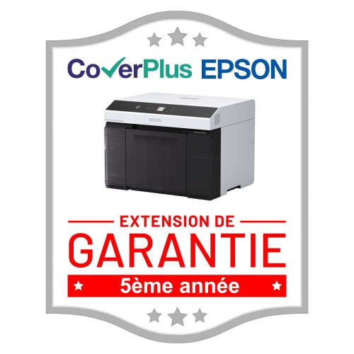 EPSON - Extension de garantie CoverPlus 5ème année pour imprimante jet d'encre SureLab D1000 “Non-Duplex” (CP05OSSECJ3X)