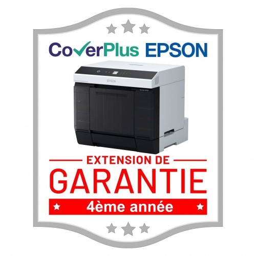 EPSON - Extension de garantie CoverPlus 4ème année pour imprimante jet d'encre SureLab D1000A (CP04OSSWCJ33)