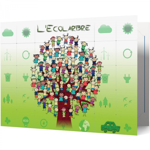 MB TECH - Chemise photo scolaire 23x33cm Collection L'Ecolabre - Lot de 100 (Reconditionné)