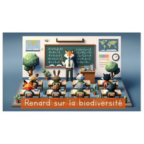 Chemise photo scolaire Collection Renard sur la biodiversité - Lot de 100