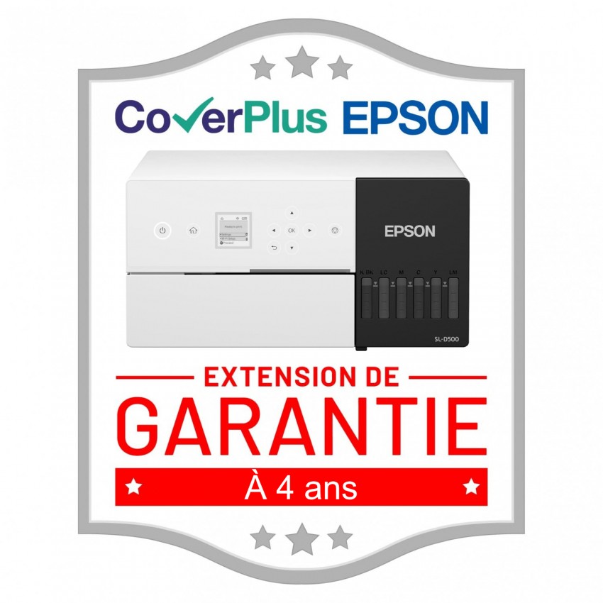 Epson CoverPlus 4 ans sur site pour SureLab D500 (CP04OSSECK56)