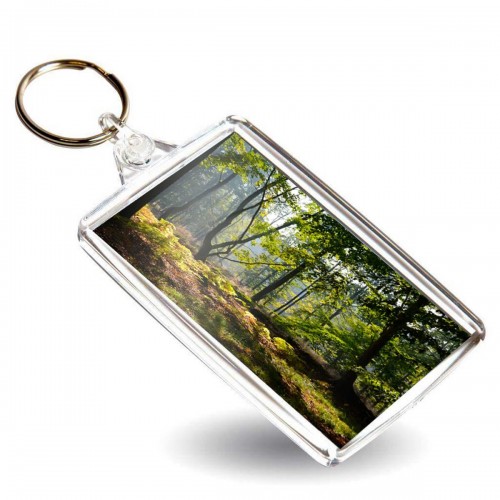 MB TECH - Porte-clef photo rectangle - Plastique - pour photo 7x4,5cm - Sachet transparent individuel (Vendu par 50)