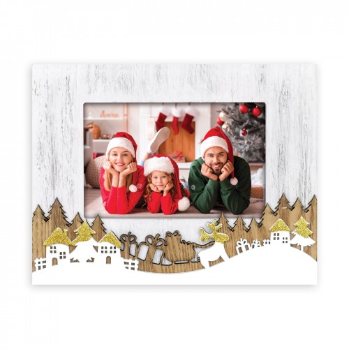 MB TECH - Cadre photo Noël Oldes pour photo 10x15cm - Lot de 2