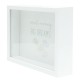 DEKNUDT Tirelire Bois Blanc pour photo 13x18cm  - Lot de 4