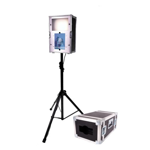 BEBOOTH - Borne photo (Photobooth) FLIGHT CASE (MDF) + pied + Flight Case de transport + DNP DS620