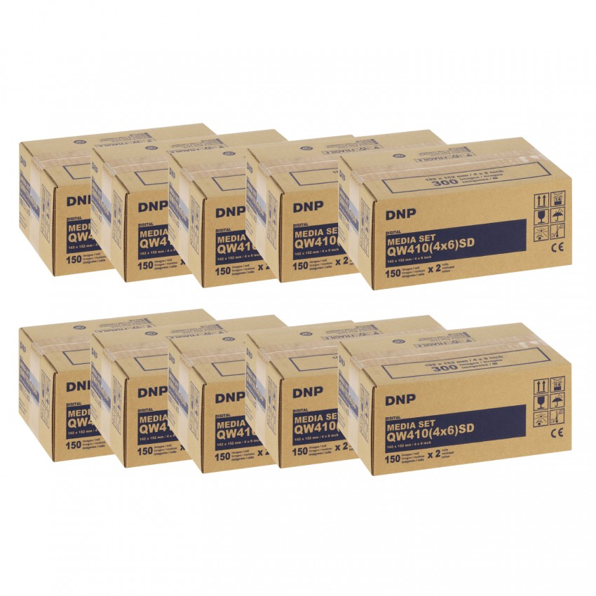 pour DP-QW410 (Standard Digital) - 300 tirages 10x15 - Pack de 10 cartons