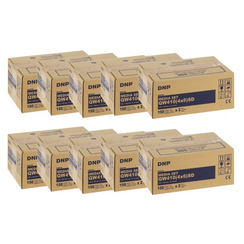 DNP - Consommable thermique pour DP-QW410 (Standard Digital) - 300 tirages 10x15 - Pack de 10 cartons